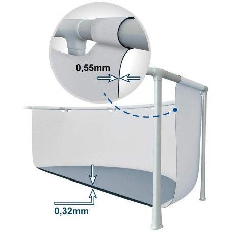 Piscina Intex 366xH.99 cm Fuori Terra Prisma Frame - Intex 26716