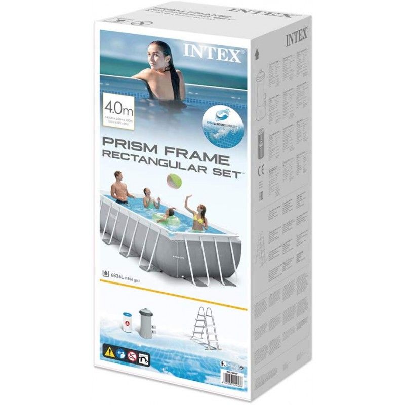 Piscina Intex 400x200x100 cm Fuori Terra Prisma Frame - Intex 26788