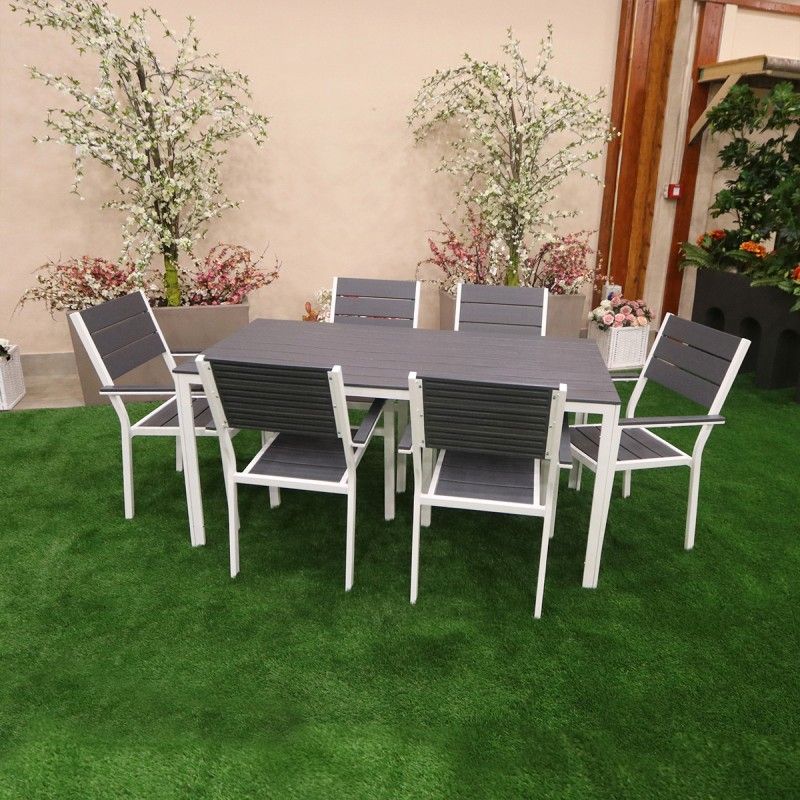 Set Tavolo e Sedie da Giardino, 6 persone - Altair